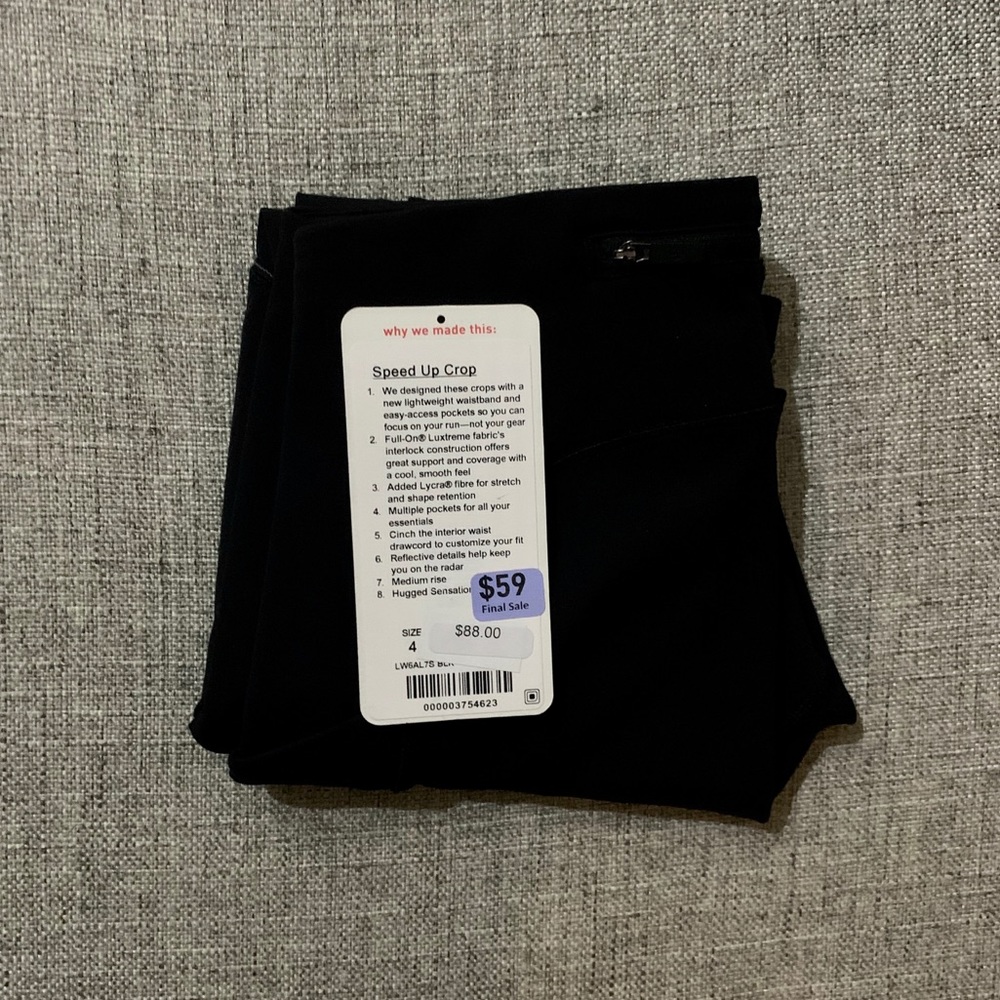 lululemon speed up crop 21”